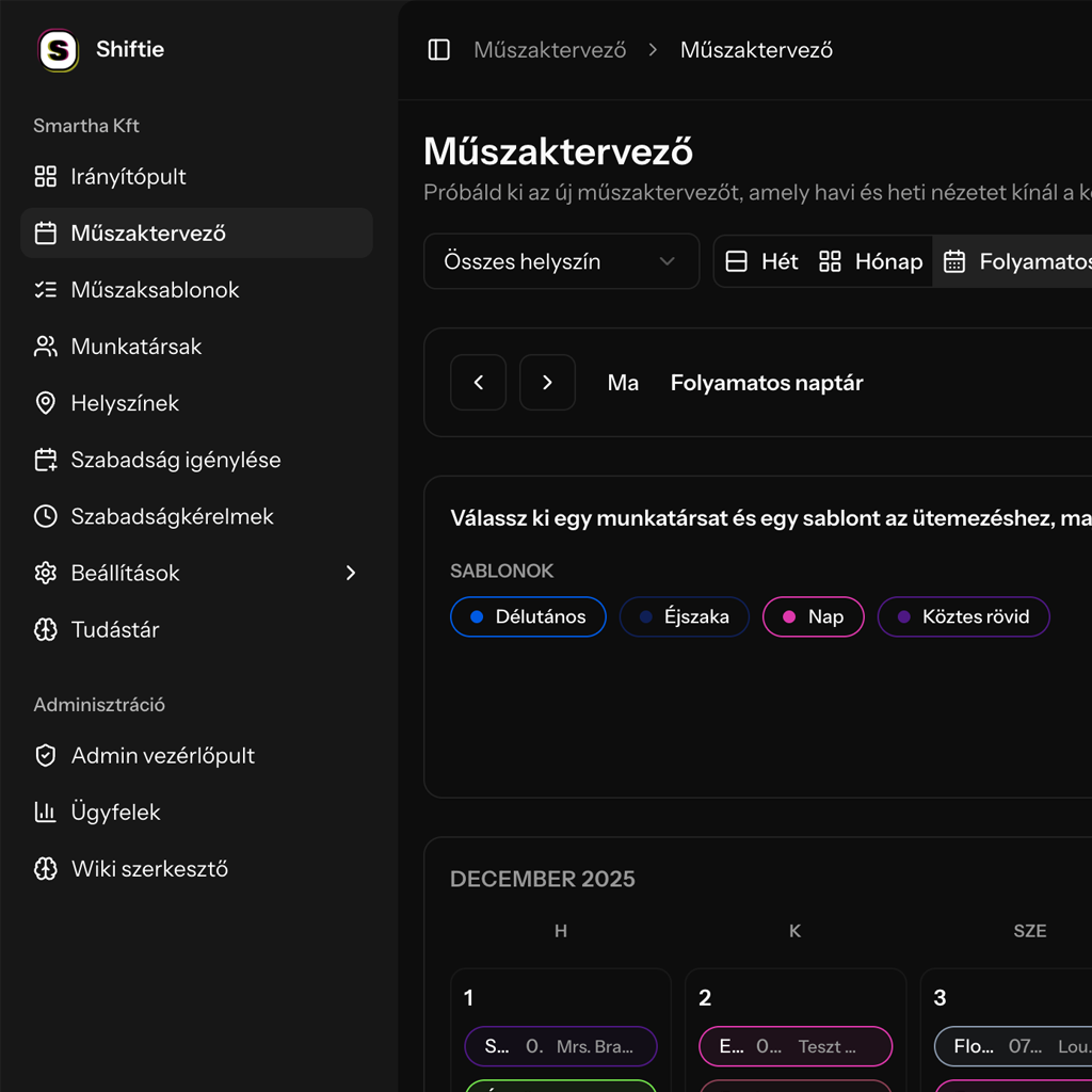 Modern Planner week view